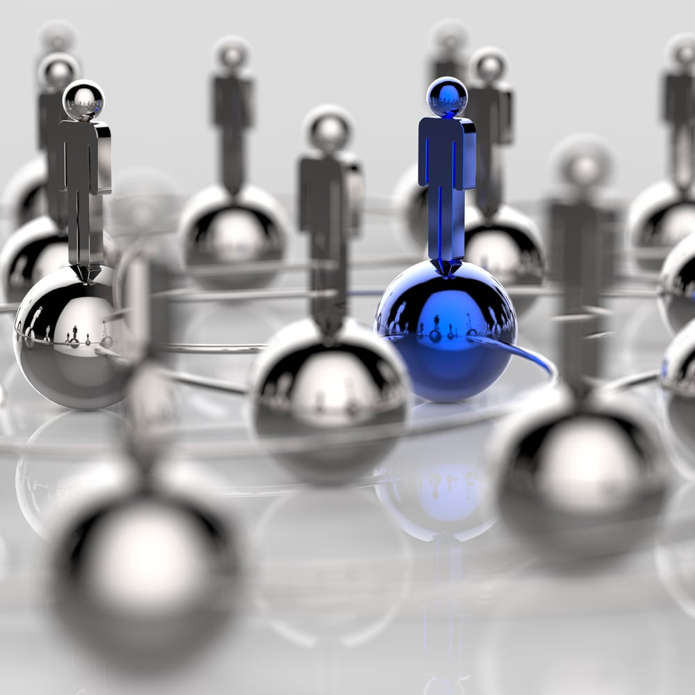 3d stainless human social network and leadership as concept 3d stainless human social network and leadership as concept